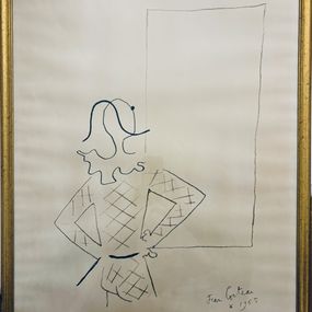 Print, Arlequin mains sur les hanches, Jean Cocteau