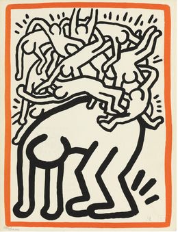Print, Fight AIDS Worldwide, Keith Haring