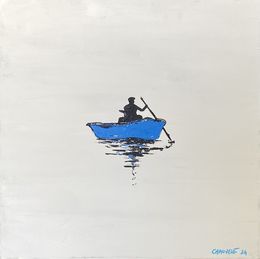Gemälde, La barque, Thierry Chauvelot