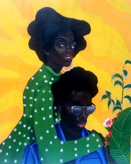 Gemälde, Black Couple 2, Olaosun Oluwapelumi