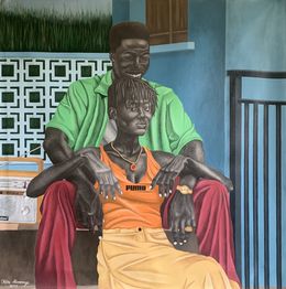 Painting, What Black Love Looks Like 2, Alawaye Tope