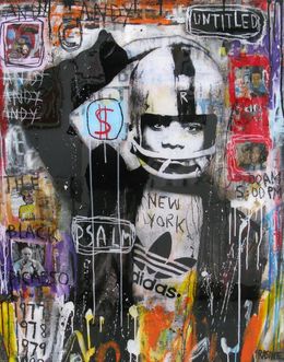 Painting, Basquiat untitled, Thierry Rasine