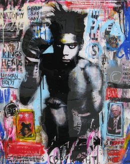 Painting, Basquiat's anatomy, Thierry Rasine