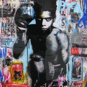 Painting, Basquiat's anatomy, Thierry Rasine