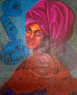 Gemälde, Motherhood 2, Omonu Salisu