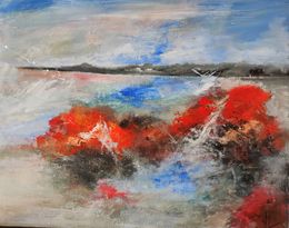 Peinture, Roches rouges, Marie Line Robert