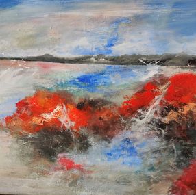 Peinture, Roches rouges, Marie Line Robert