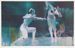 Print, Fencing from the Visions of Gold Olympic Portfolio, Robert Peak