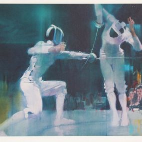 Print, Fencing from the Visions of Gold Olympic Portfolio, Robert Peak