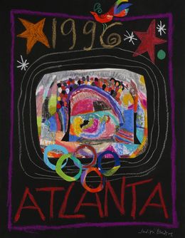 Fine Art Drawings, Atlanta Olympics Stadium, Judith Bledsoe