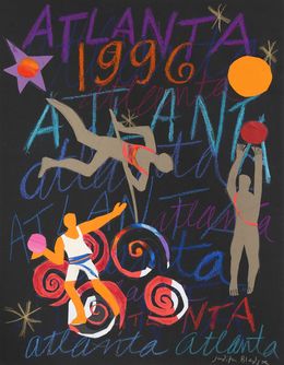 Fine Art Drawings, Atlanta Olympics - Track and Field, Judith Bledsoe