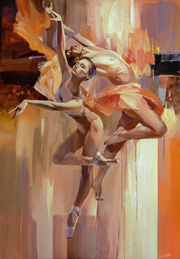 Gemälde, Dance of fire, Vasyl Khodakivskyi