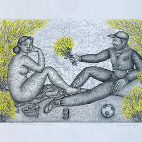 Print, Des genêts sur l'herbe, Clara Castagné