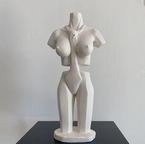 Sculpture, Femme cravate, Robin G-Modol