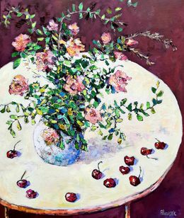 Gemälde, Cherries and Roses, Ania Pieniazek