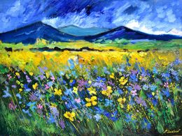 Painting, Wild flowers 8624, Pol Ledent
