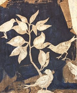 Painting, Jardin bleu, Pierre-Marie Brisson
