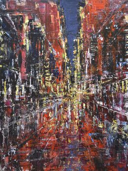 Painting, Crimson Boulevard, David Tycho