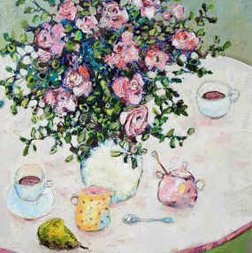 Painting, Tea and Roses, Ania Pieniazek