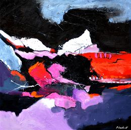 Gemälde, Black and red, Pol Ledent
