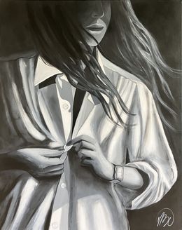 Peinture, La chemise blanche, Virginie Clement