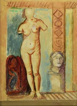 Painting, Female Nude, Achilles Funi