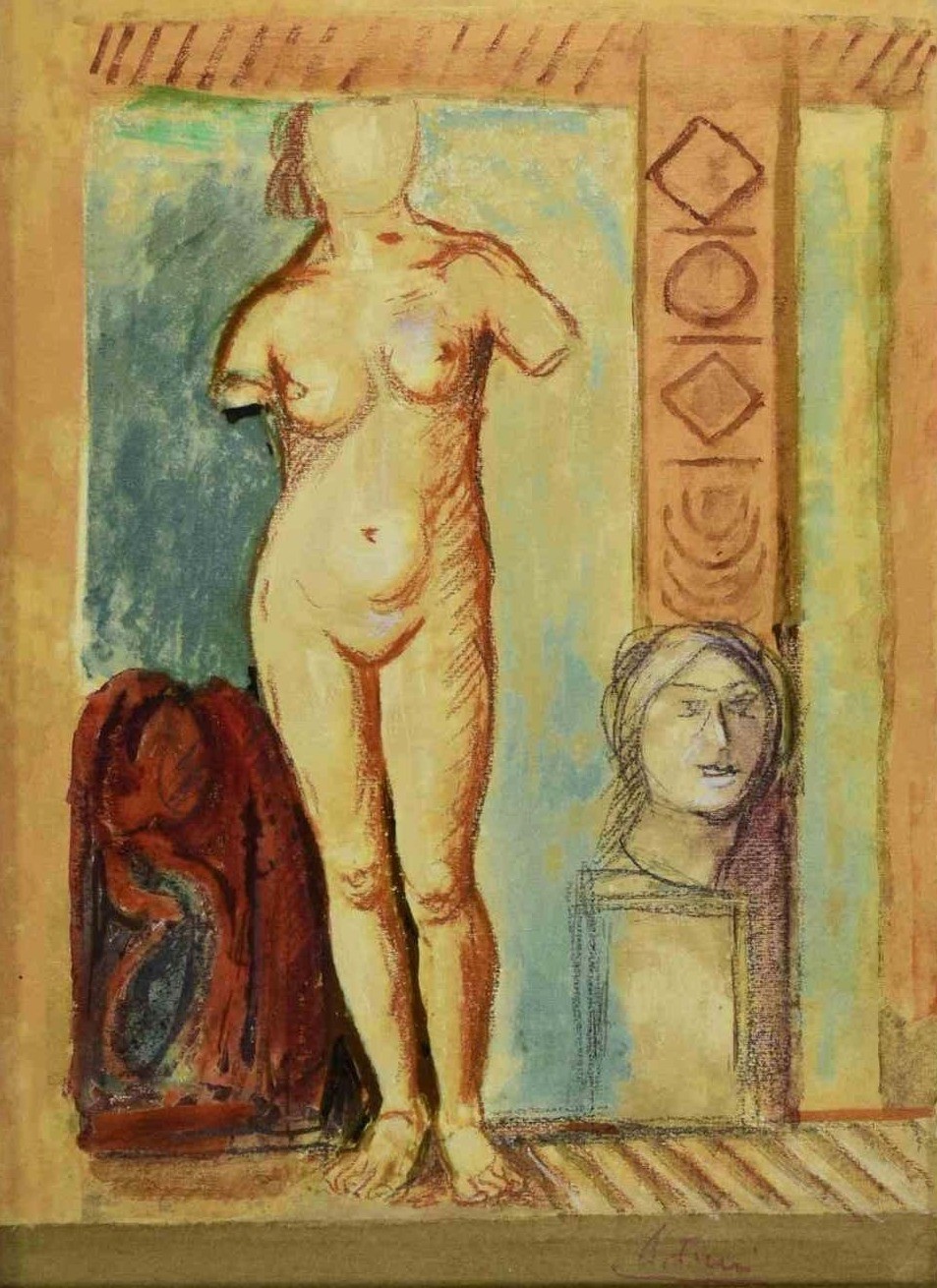 Achilles Funi, Female Nude Achilles Funi, Female Nude