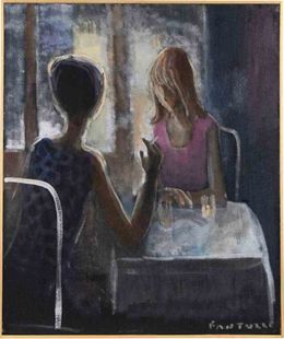 Peinture, Two Figures at a Table, Elian Fantuzzi