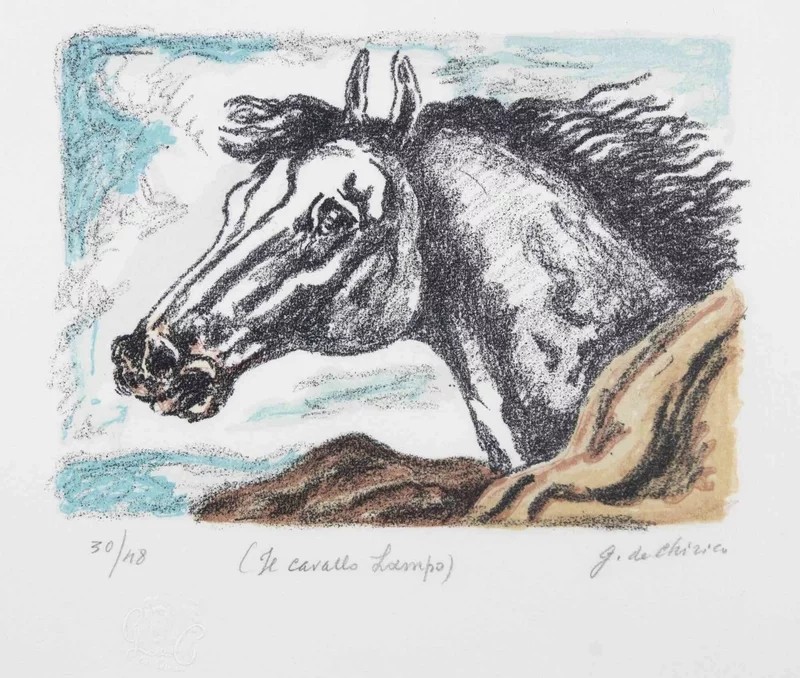 Giorgio de Chirico, The Horse Lampo Giorgio de Chirico, The Horse Lampo