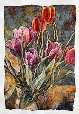 Painting, Tulips, Nadezda Stupina