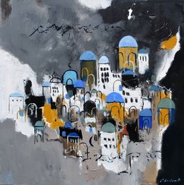 Painting, Eastern city, Pol Ledent