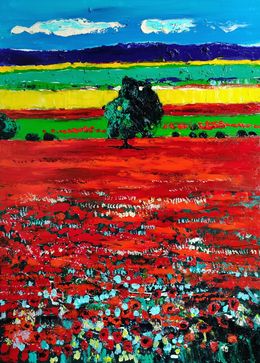 Painting, Colorful Fields, Lilith Gurekhyan