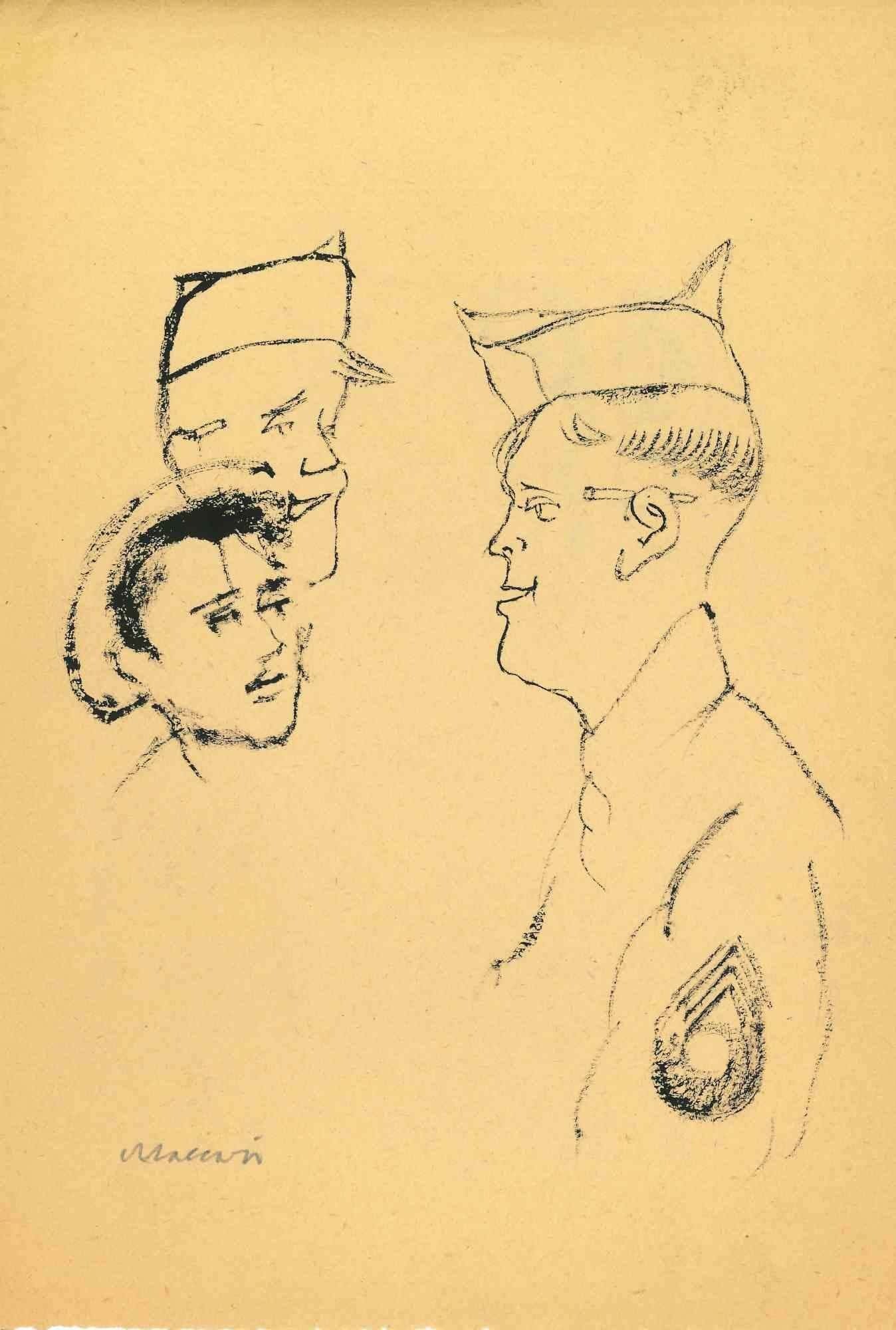 Mino Maccari, Rough Conversation Mino Maccari, Rough Conversation