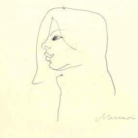 Dibujo, Portrait, Mino Maccari