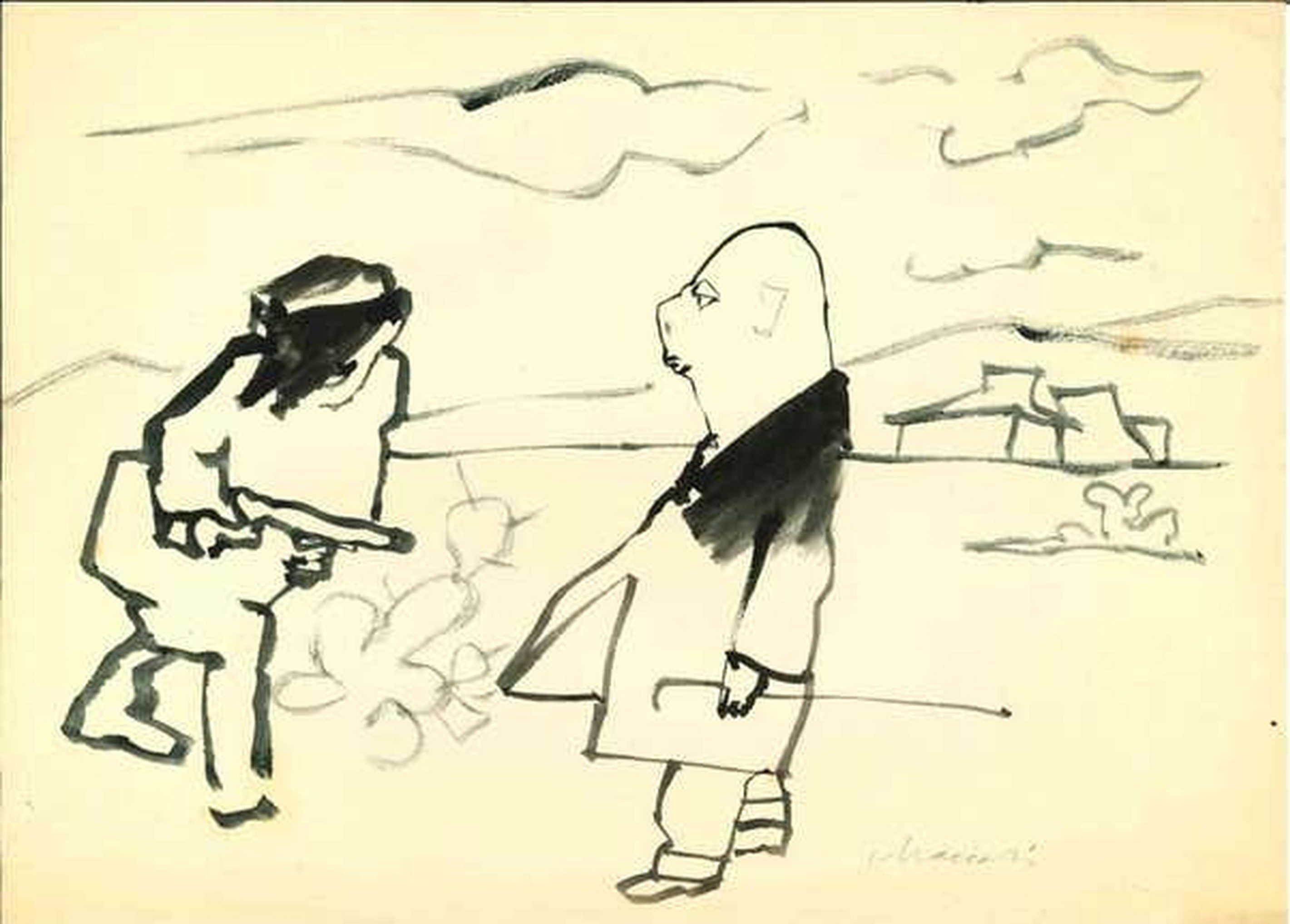 Mino Maccari, Conflict Mino Maccari, Conflict