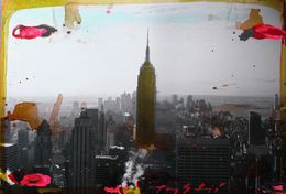 Painting, New York, peinture sur Dibbon, Tony Soulié