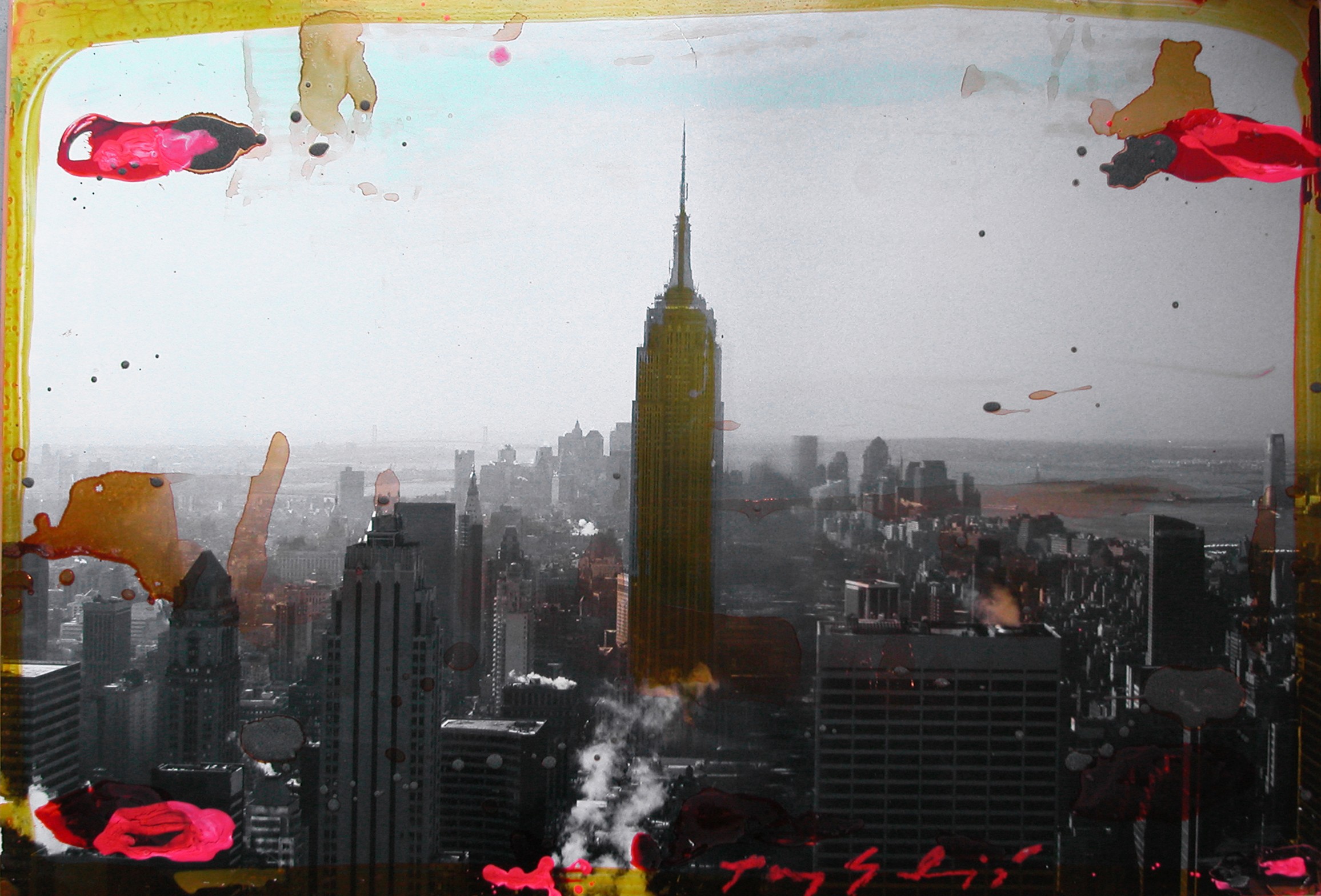 Tony Soulié, New York, peinture sur Dibbon Tony Soulié, New York, peinture sur Dibbon