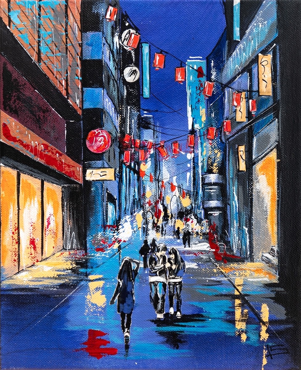 Françoise Schmidt, La fête au loin - Série Paysage Urbain Françoise Schmidt, La fête au loin - Série Paysage Urbain