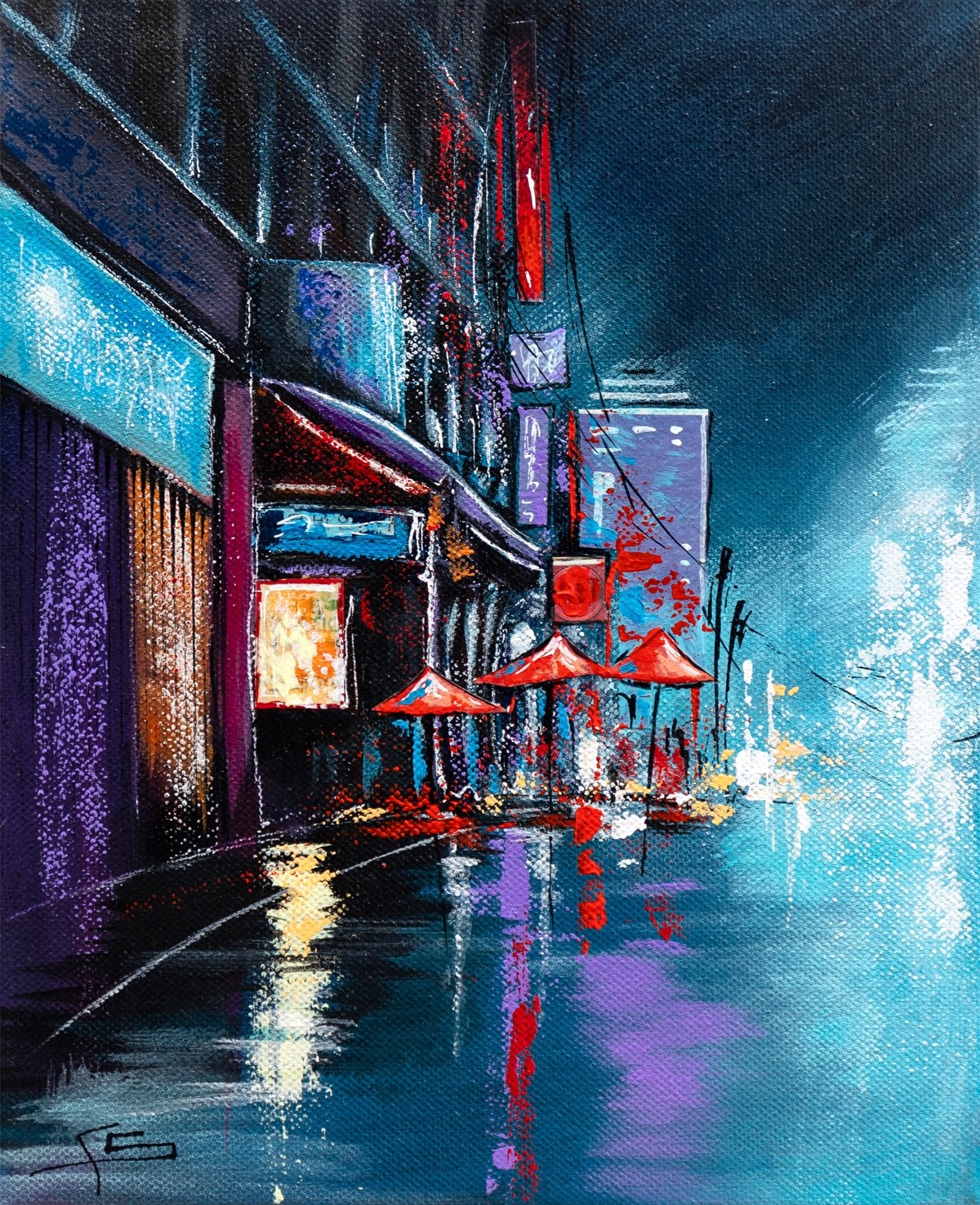 Françoise Schmidt, Parasols 1 - Série Paysage Urbain Françoise Schmidt, Parasols 1 - Série Paysage Urbain