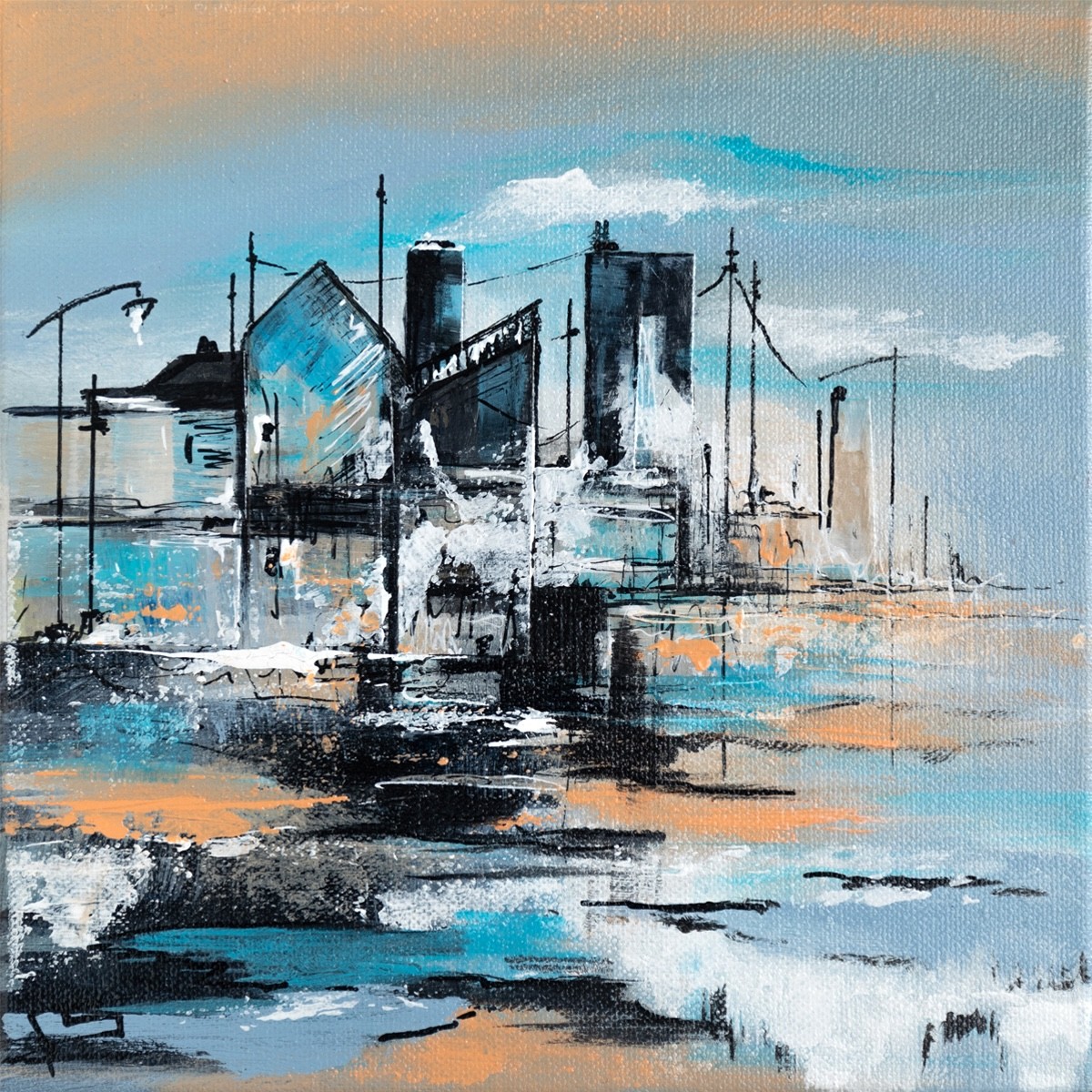 Françoise Schmidt, Marée haute - Série Paysage Urbain Françoise Schmidt, Marée haute - Série Paysage Urbain