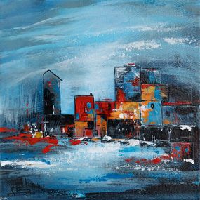 Pintura, La Citadelle rouge - Série Paysage Urbain, Françoise Schmidt