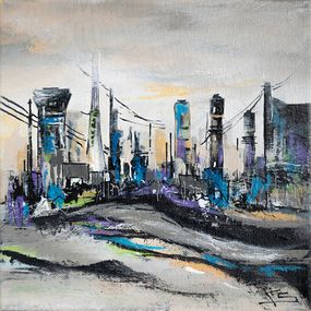 Gemälde, Cité industrielle - Série Paysage Urbain, Françoise Schmidt