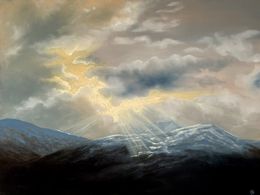 Gemälde, Valais Alps 2, Swantje Rufle