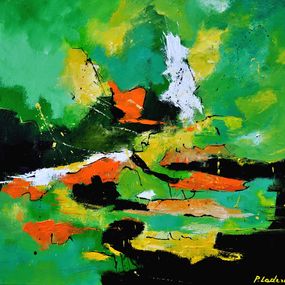 Painting, Green hope, Pol Ledent