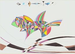 Painting, Dans l espace courbe, Arnaud Dromigny