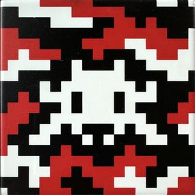 Design, Camo Space Tile (framed), Invader