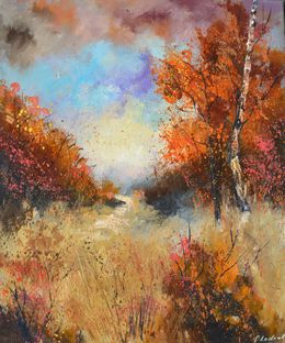 Peinture, Autumnal path, Pol Ledent