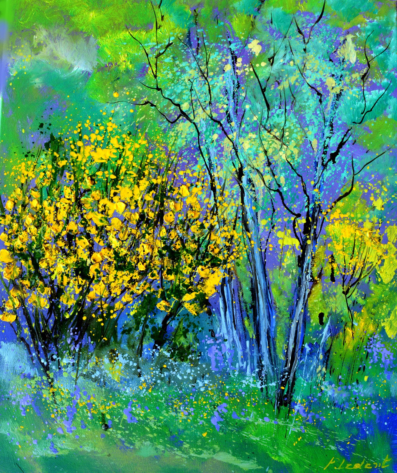 Pol Ledent, Yellow brooms Pol Ledent, Yellow brooms