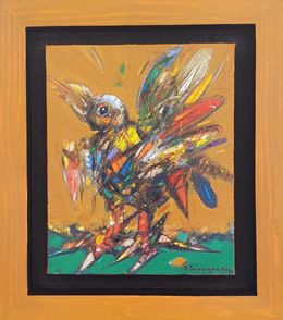 Painting, Rainbow feathers, Aram Sevoyan