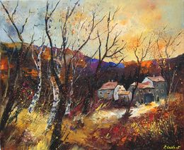 Painting, Rich autumn colours, Pol Ledent